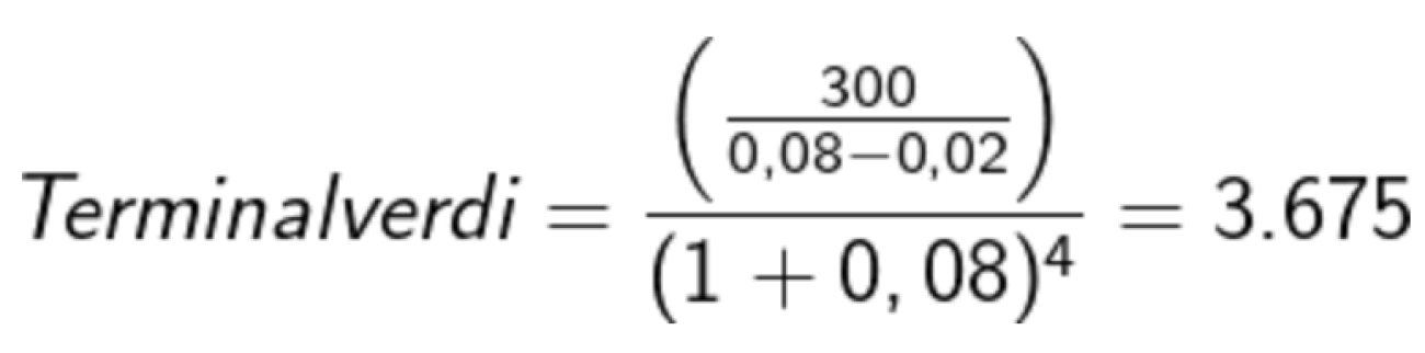 Terminalverdi beregning